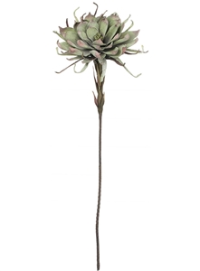 Green Foam Cactus Flower - Permanent Floral Decor - Large Decorative Faux Flowers