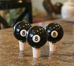 Eight Ball Pool Wine Stoppers