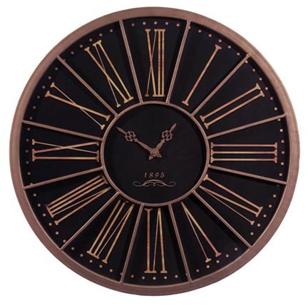 Details about   Antique Black Tower Modern Oversized 30 in Decorative Wall Clock 