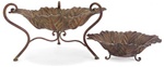 Metal Leaf Decorative Bowls