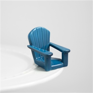 Nora Fleming Blue Adirondack Chair Mini - Chillin Chair