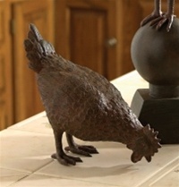 French Hen Statue