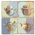 Tumbled Marble Coasters - Teapots
