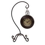 Tall Scroll Hanging Clock