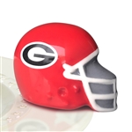 Nora Fleming University Georgia Football Helmet Mini - Bulldog Football