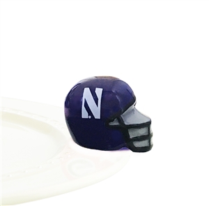 Nora Fleming Northwestern Football Helmet Mini - Wildcats Football