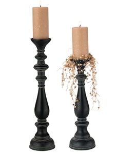 Tall Turned Candlesticks