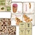 Cocktail & Wine Theme Tumbled Botticino Marble Beverage Coasters