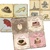 Vive La France Tumbled Botticino Marble Beverage Coasters by Studio Vertu