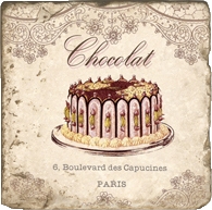 French Pastry Tile Trivet Wall Plaques by Studio Vertu