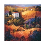 Weatherprint Evening Glow Tuscany Outdoor Art - Weatherproof Canvas Art Print